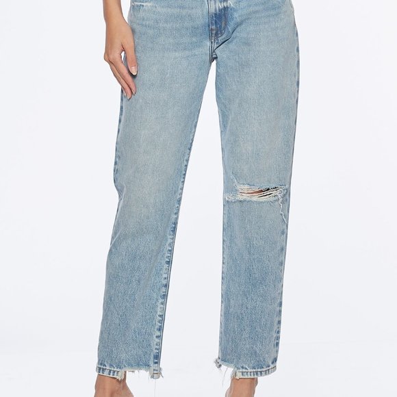 Current/Elliott chopped mid waist boyfriend jean - Picture 10 of 11